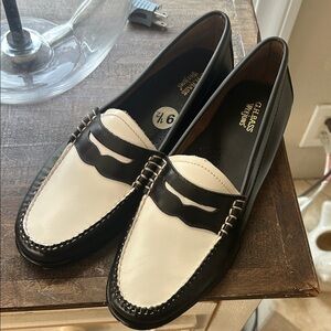 G.H. Bass & Co. Classic Black and White Loafers